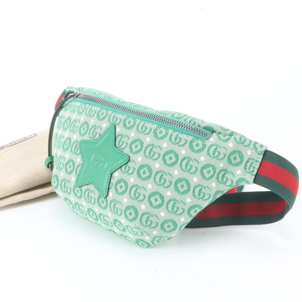 Gucci GG Logo Children's 502095 2-Way Body Bag/Waist Pouch Leather Men's/Women's